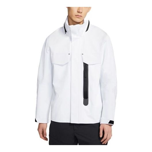 Nike Sportswear Tech Pack Contrast Sports Hooded Jacket For Men White CZ9310-100 - 1