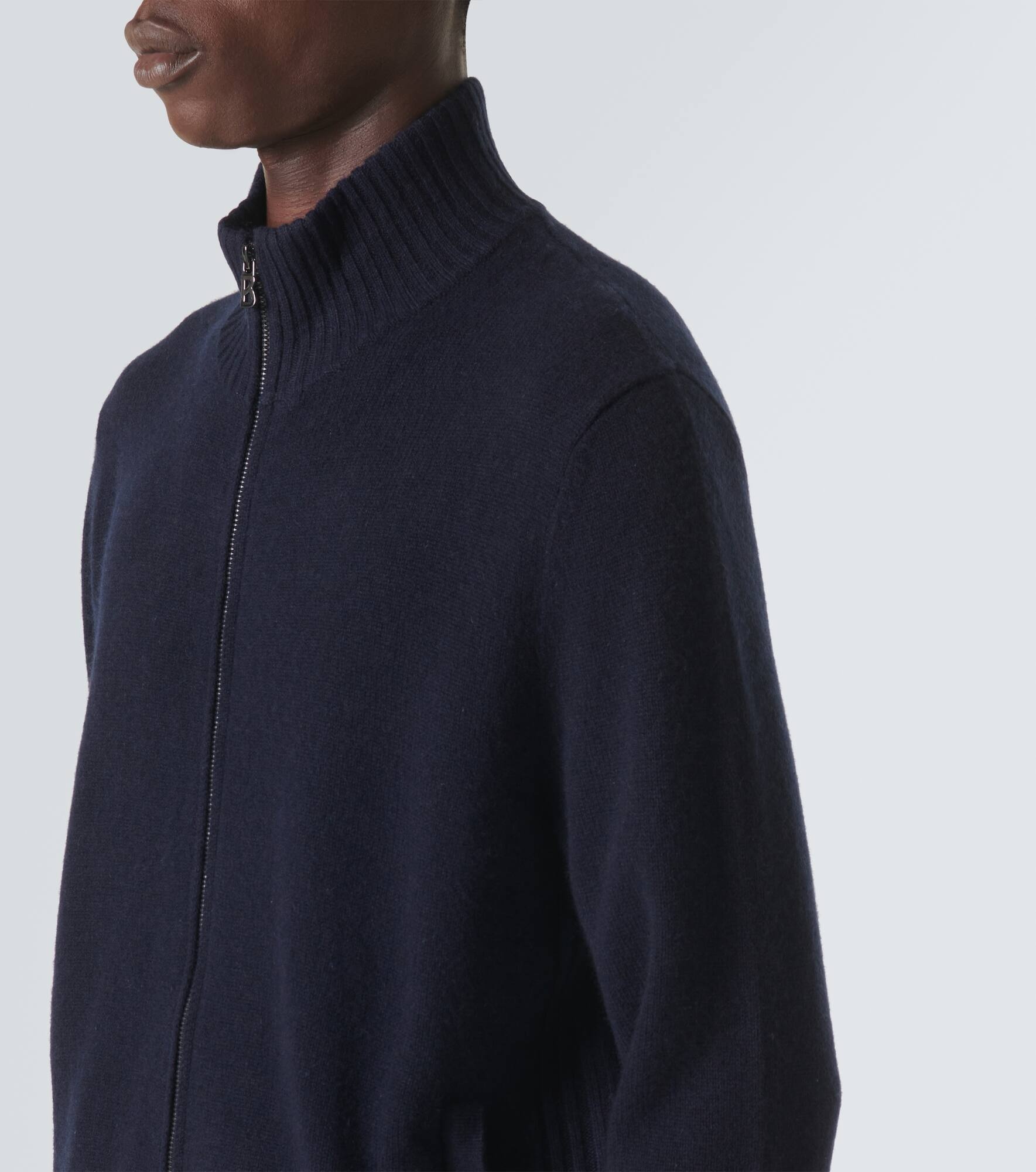 Dexter wool and cashmere zip-up sweater - 5