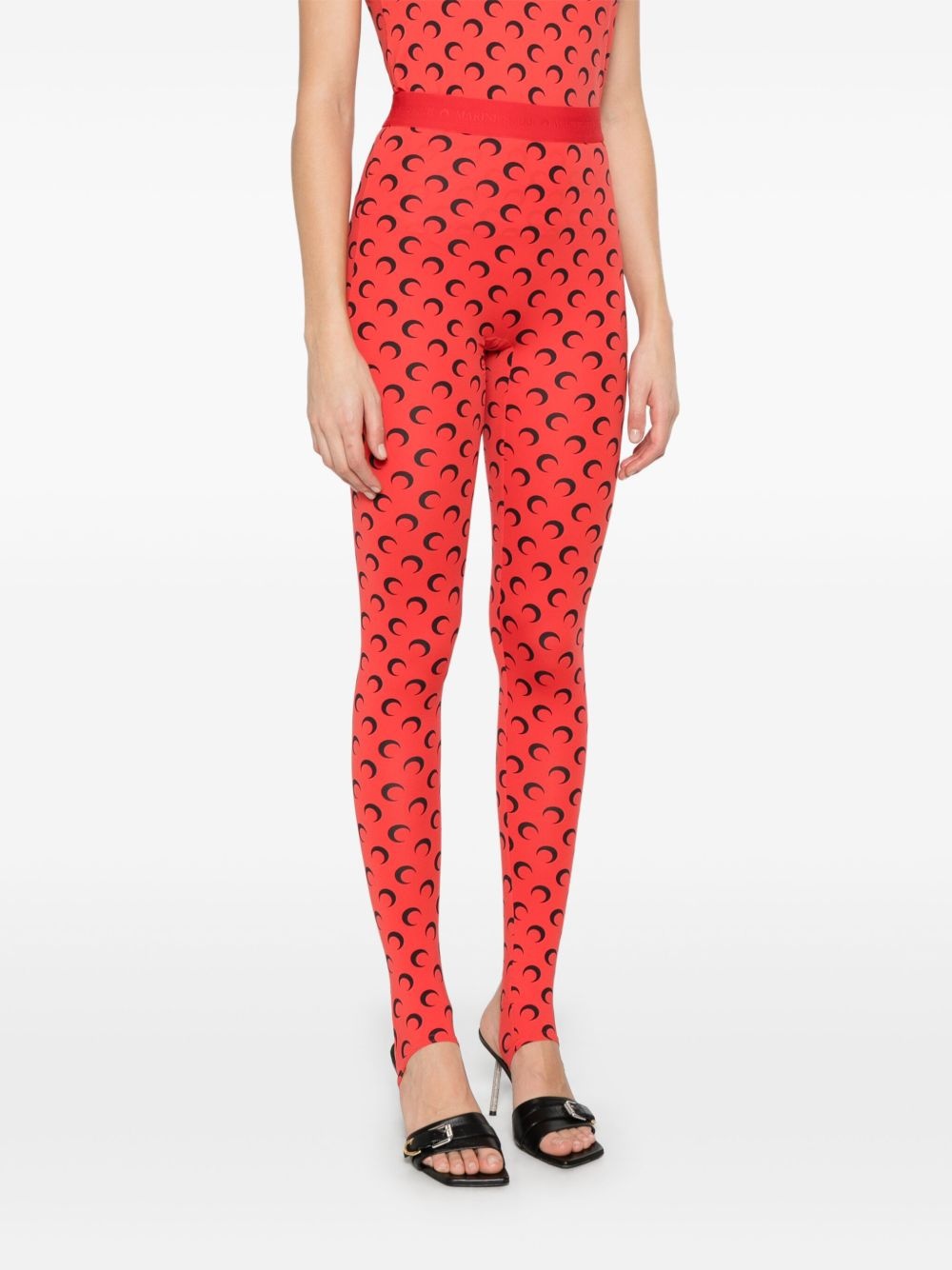 Moon-print leggings - 3