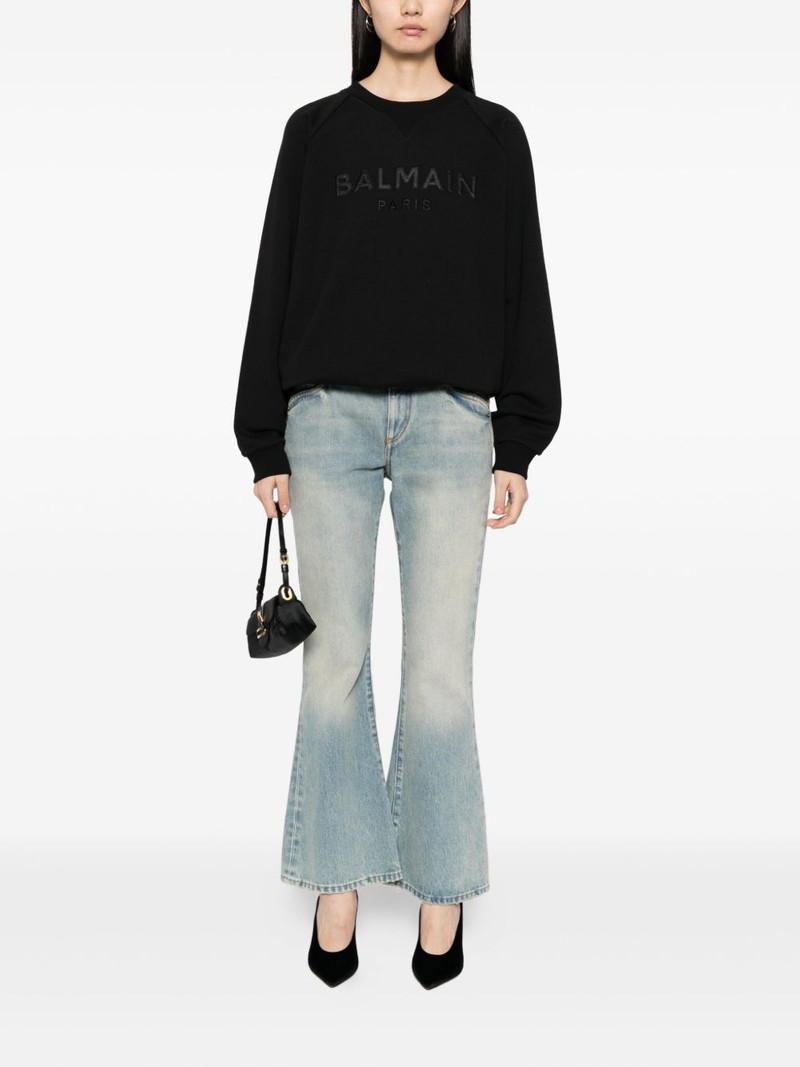 Balmain logo-embroidered sweatshirt outlook