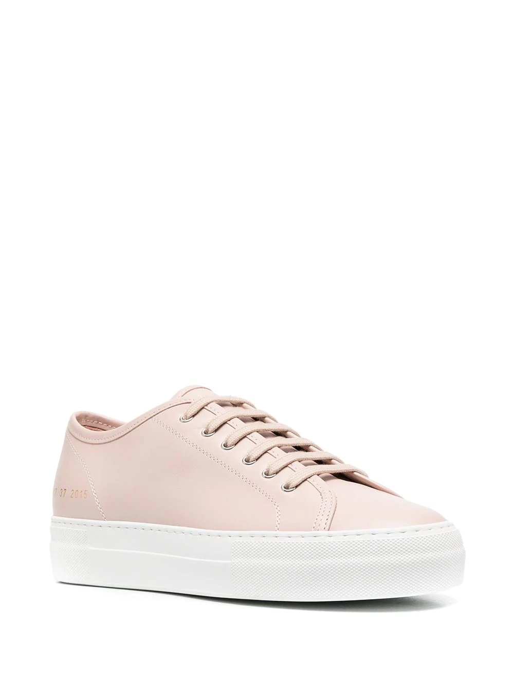 lace-up platform sneakers - 2