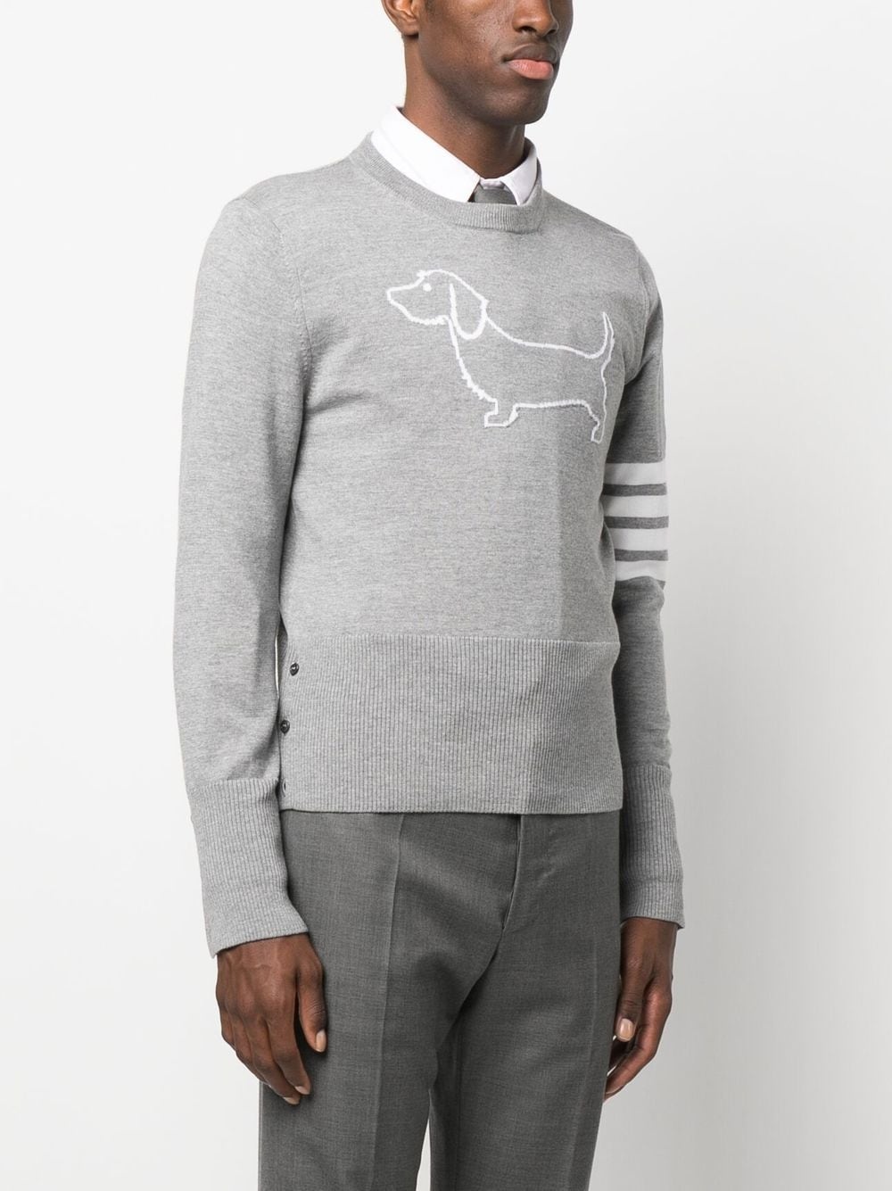 4-Bar stripe wool jumper - 3