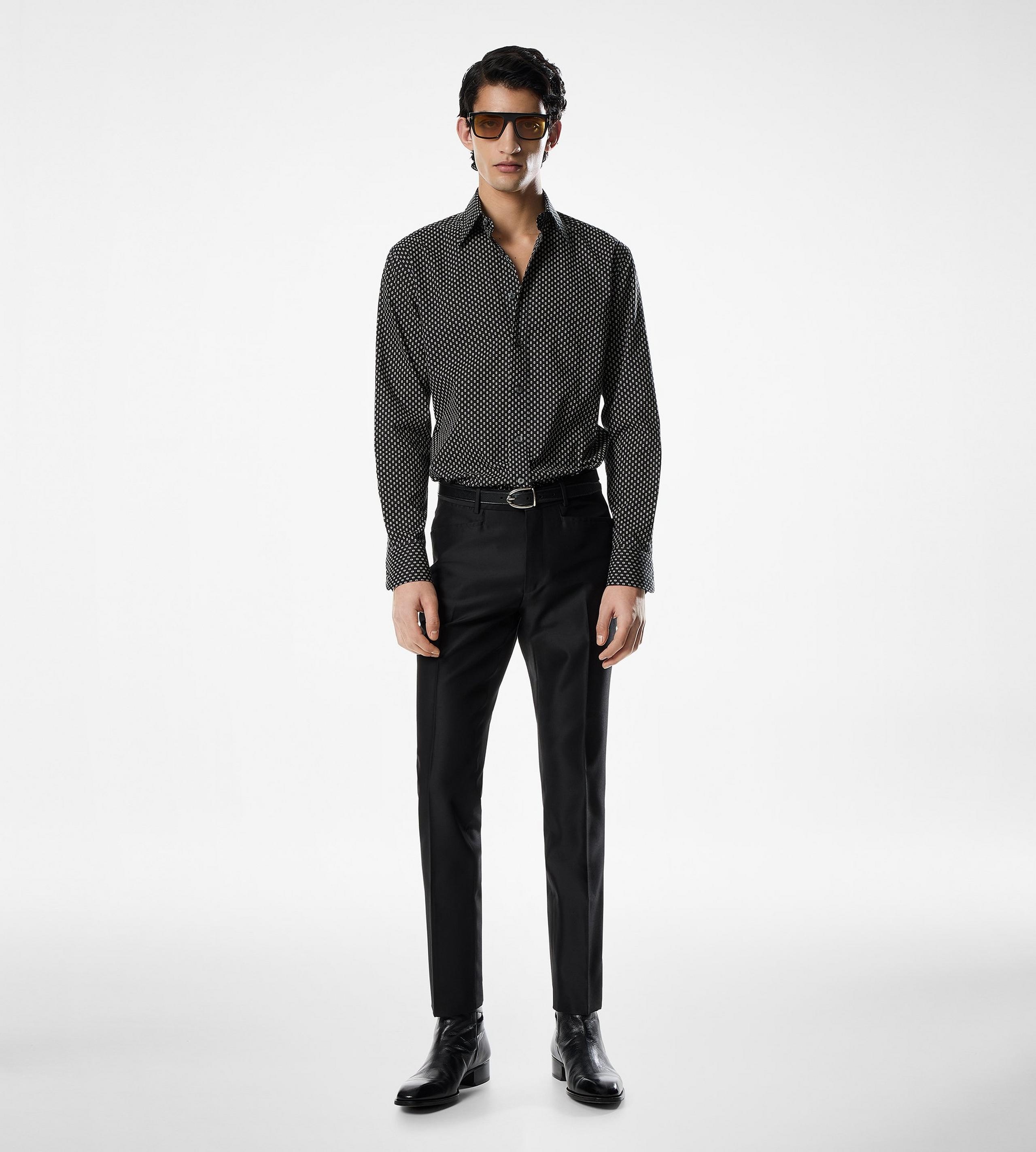 MICRO POIS VOILE FLUID FIT SHIRT - 2