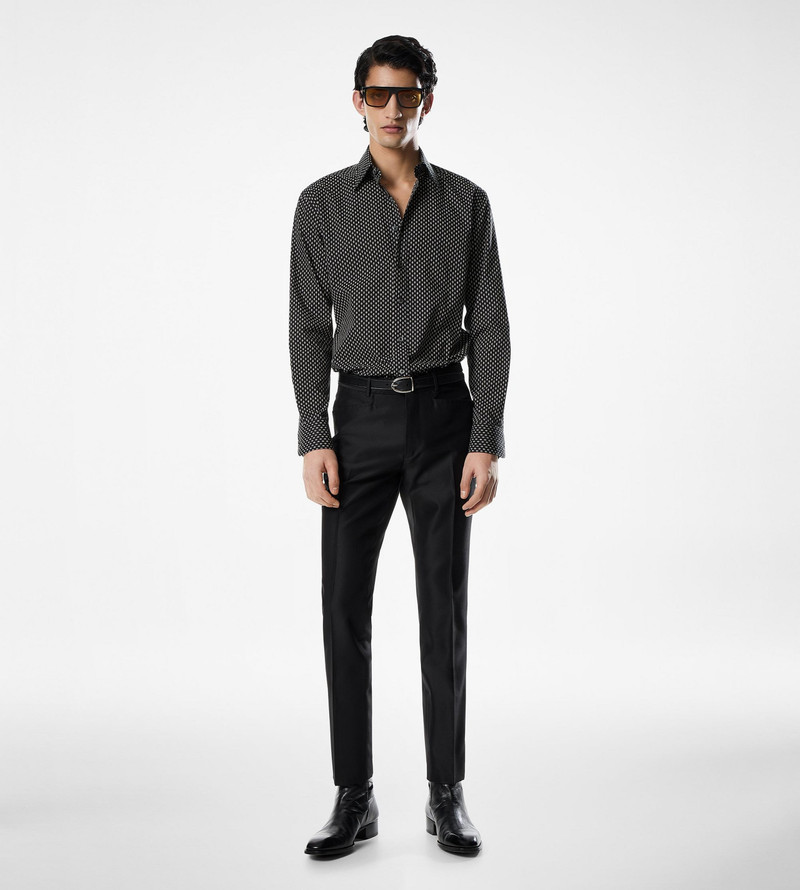 TOM FORD MICRO POIS VOILE FLUID FIT SHIRT outlook