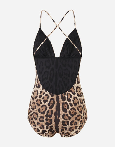 Dolce & Gabbana Leopard-print one-piece swimsuit outlook