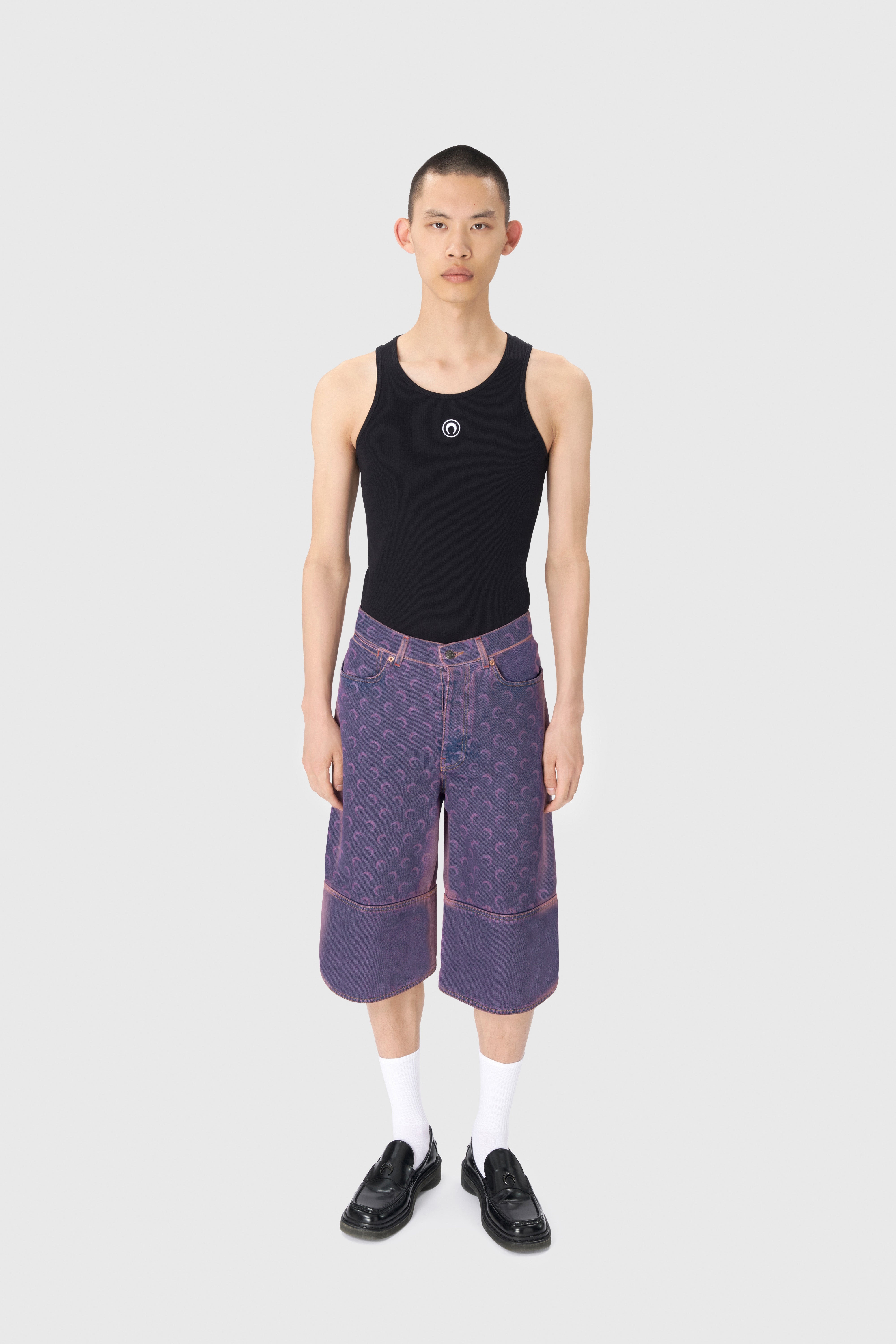 Moon Laser Denim Bermudas - 2