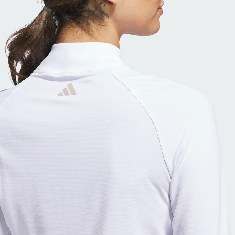 Ultimate365 Solid Quarter-Zip Mock Polo Shirt 6