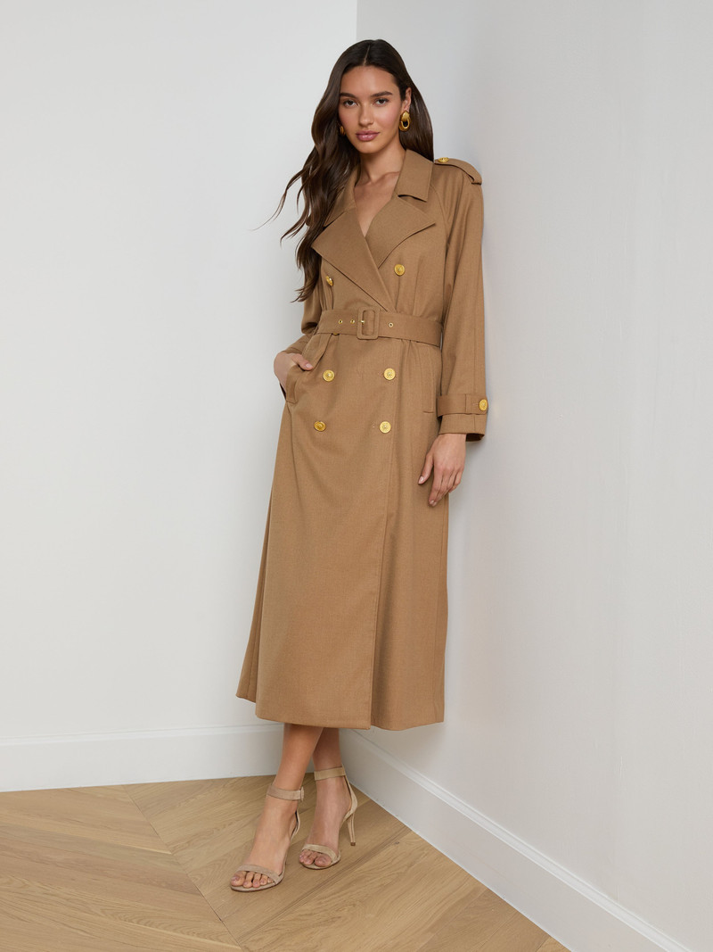 L'AGENCE Brinley Oversized Trench Coat outlook