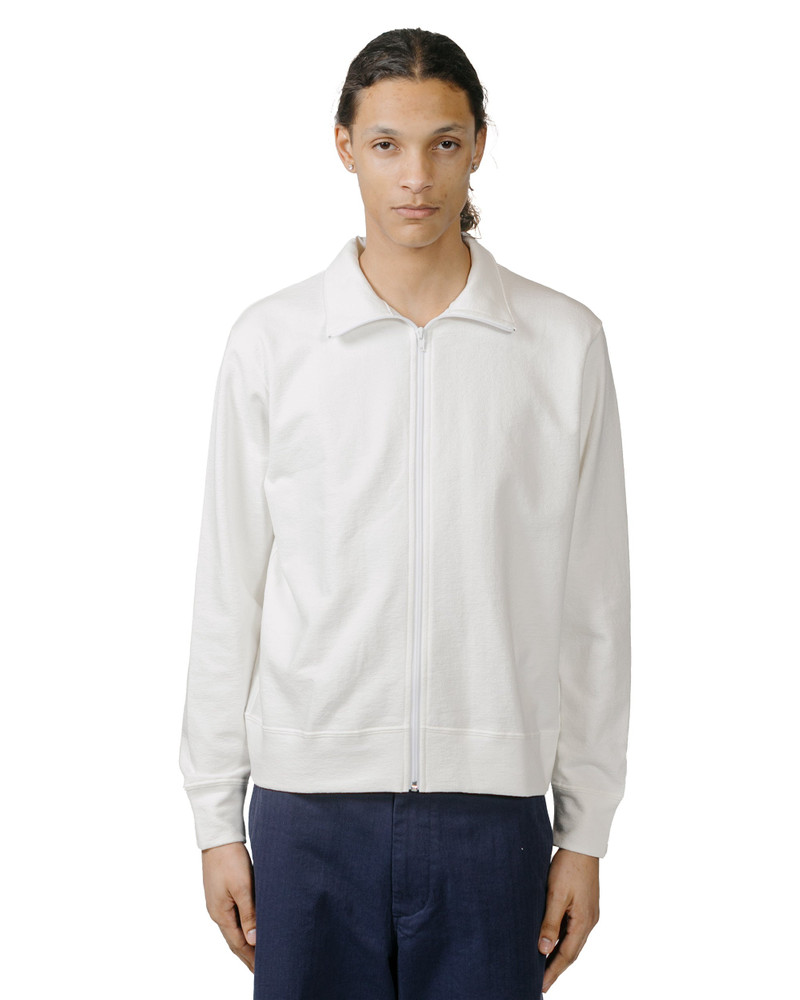 LADY WHITE CO. Textured Full Zip White outlook