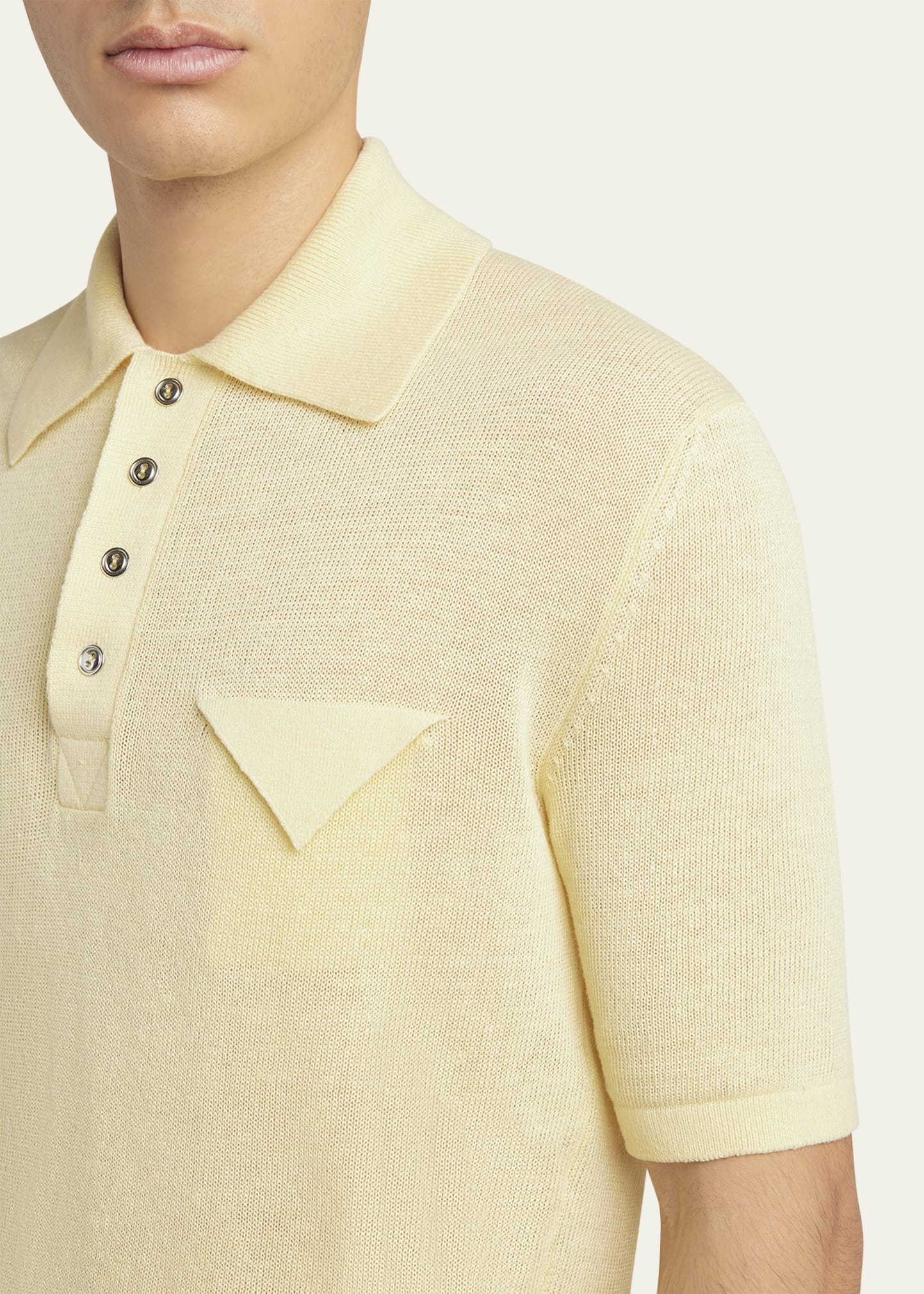 Men's Linen-Knit Polo - 5