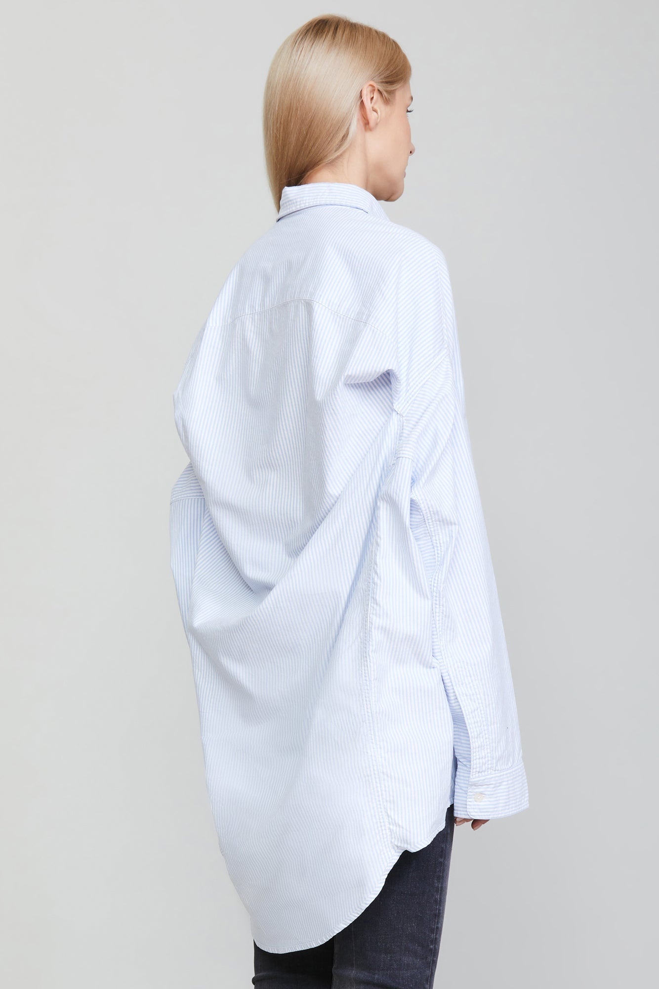 CONVERTIBLE BUTTONDOWN SHIRT - BLUE STRIPE - 4