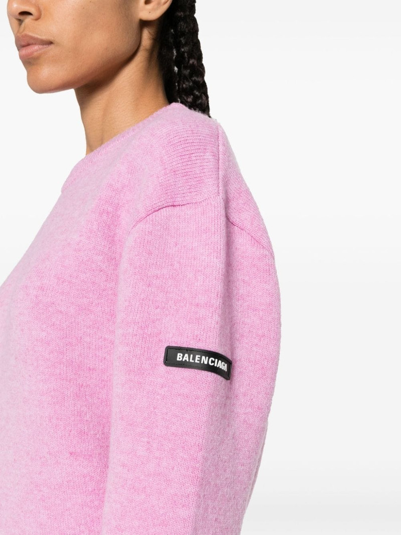 logo-appliquÃ© mÃ©lange jumper 5