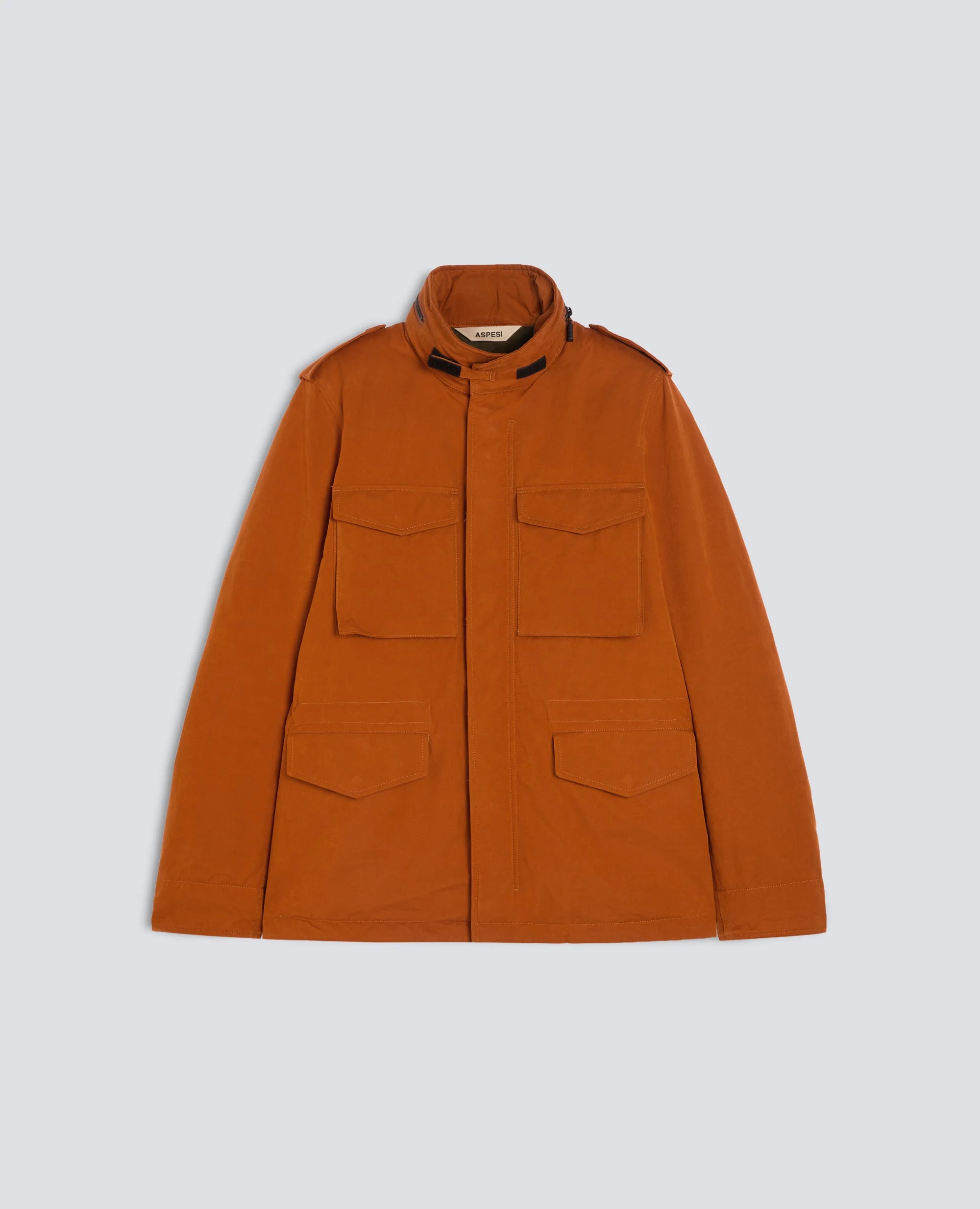 MINI FIELD JACKET IN DRY WAX CANVAS WITH THERMORE® WADDING - 1