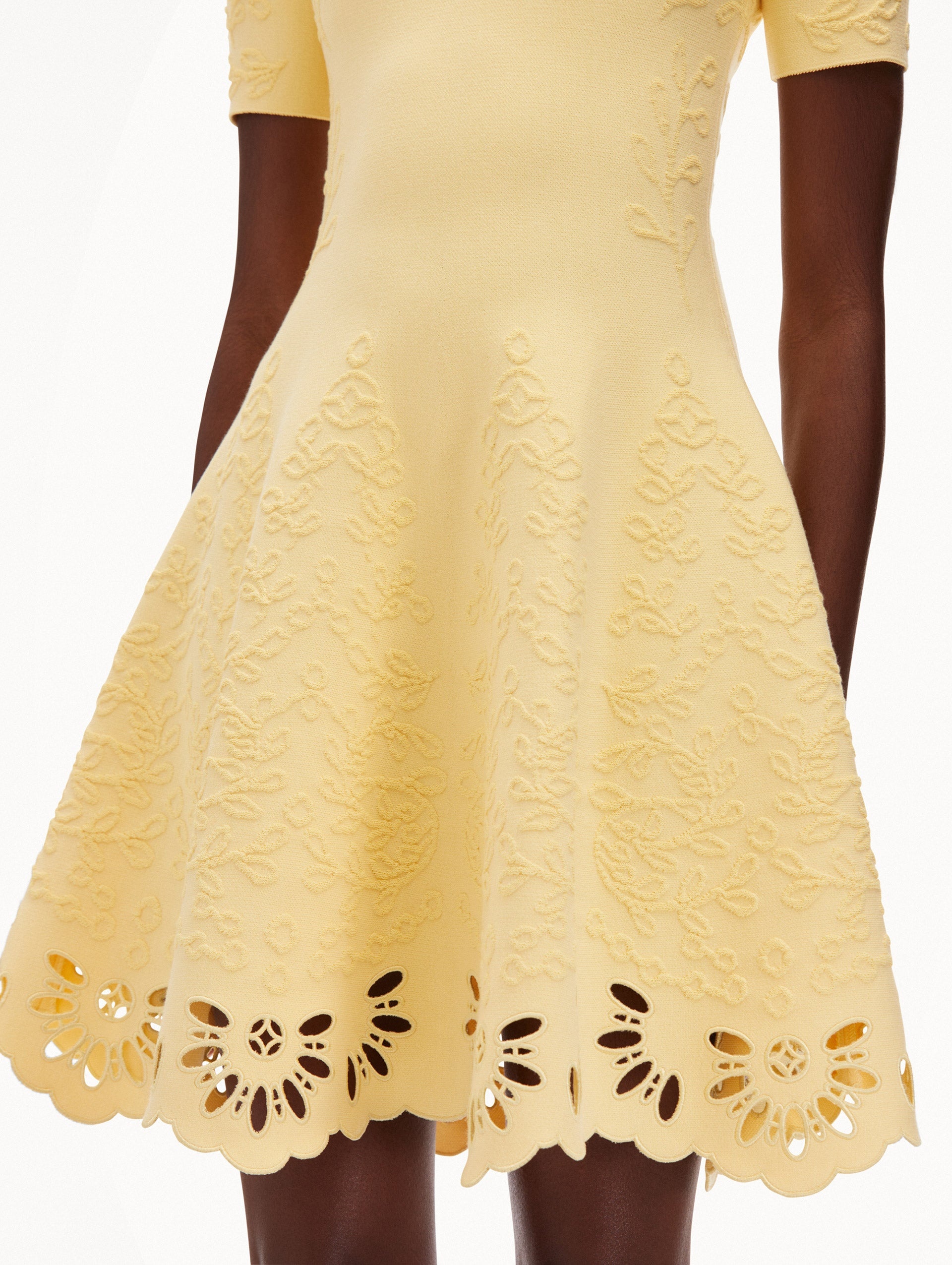 EYELET JACQUARD DRESS - 5