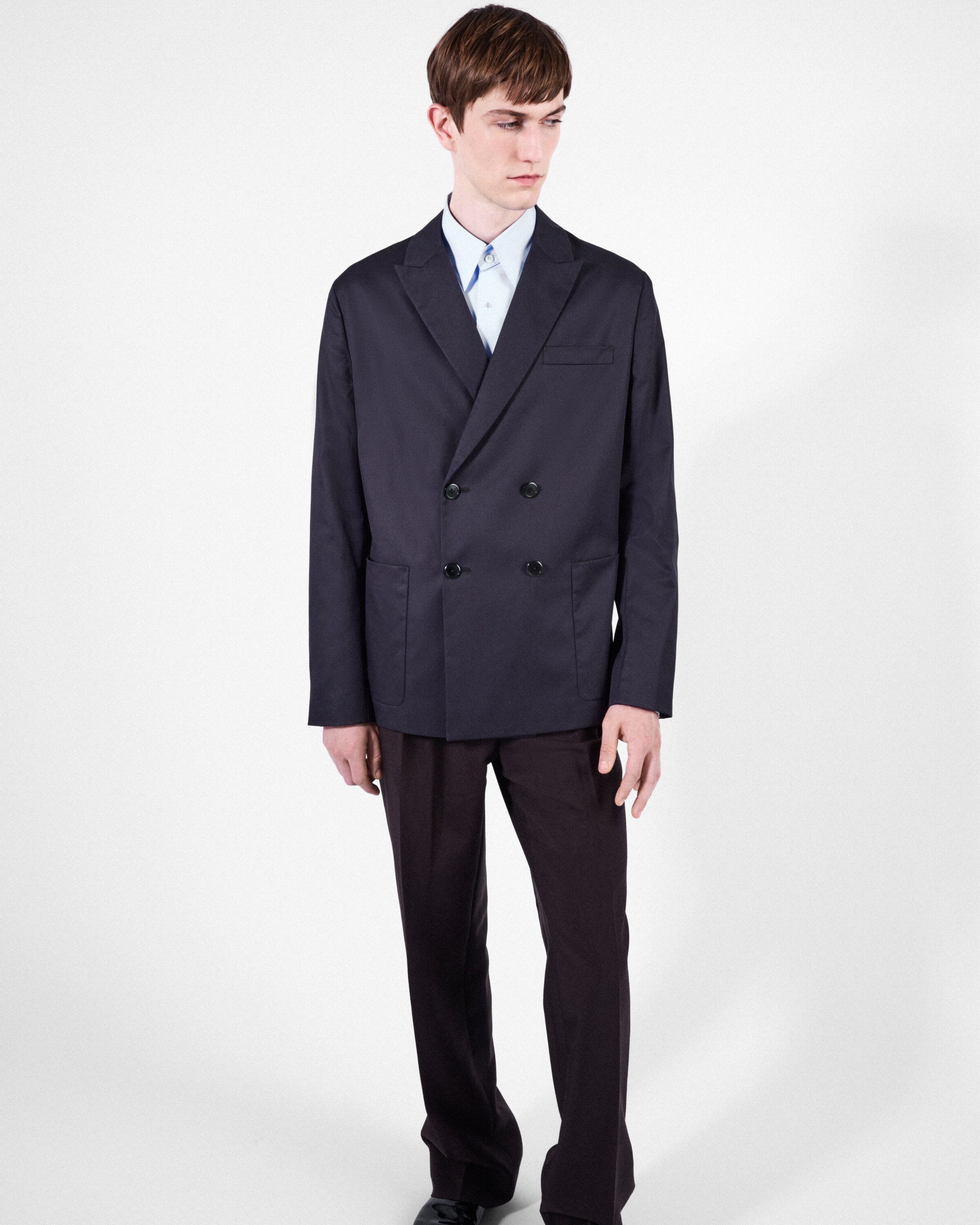 Double-breasted cotton jacket - 3