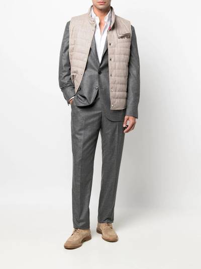 Brunello Cucinelli button-up padded vest outlook