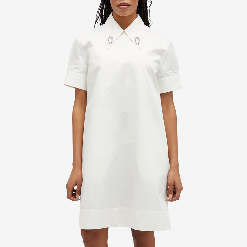 Jil Sander Jil Sander Cotton Shirt Dress with Collar Detail outlook