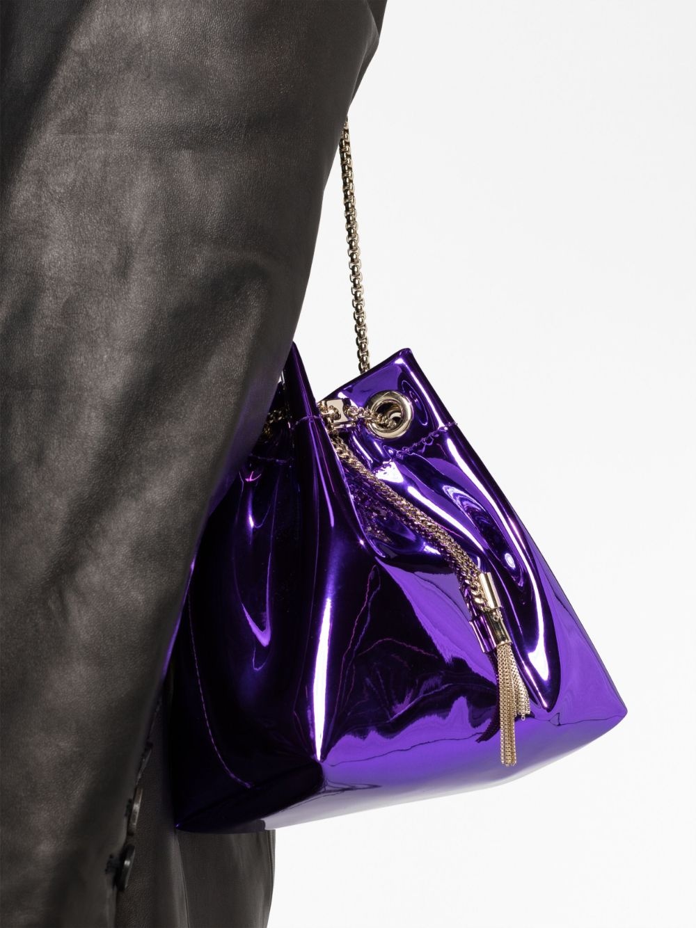 Bon Bon patent-leather bucket bag - 3