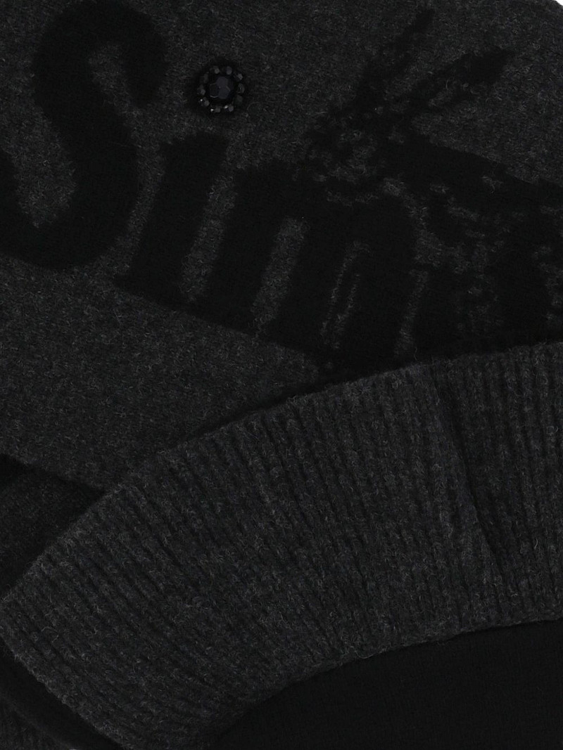 Simone Rocha ruffled logo scarf outlook