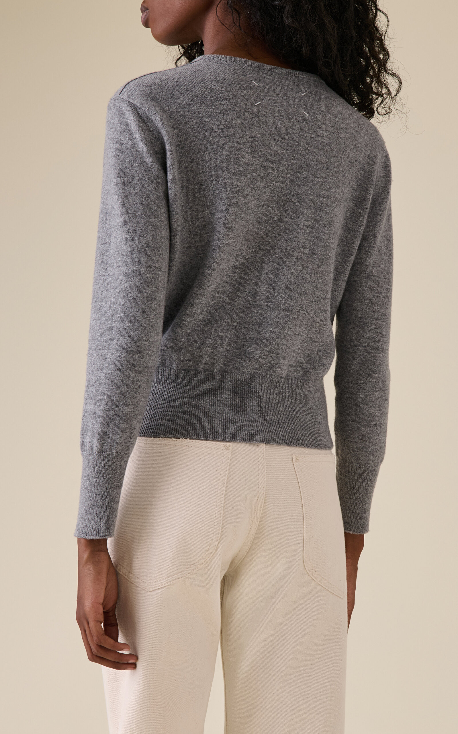 Knit Wool Cardigan grey - 4