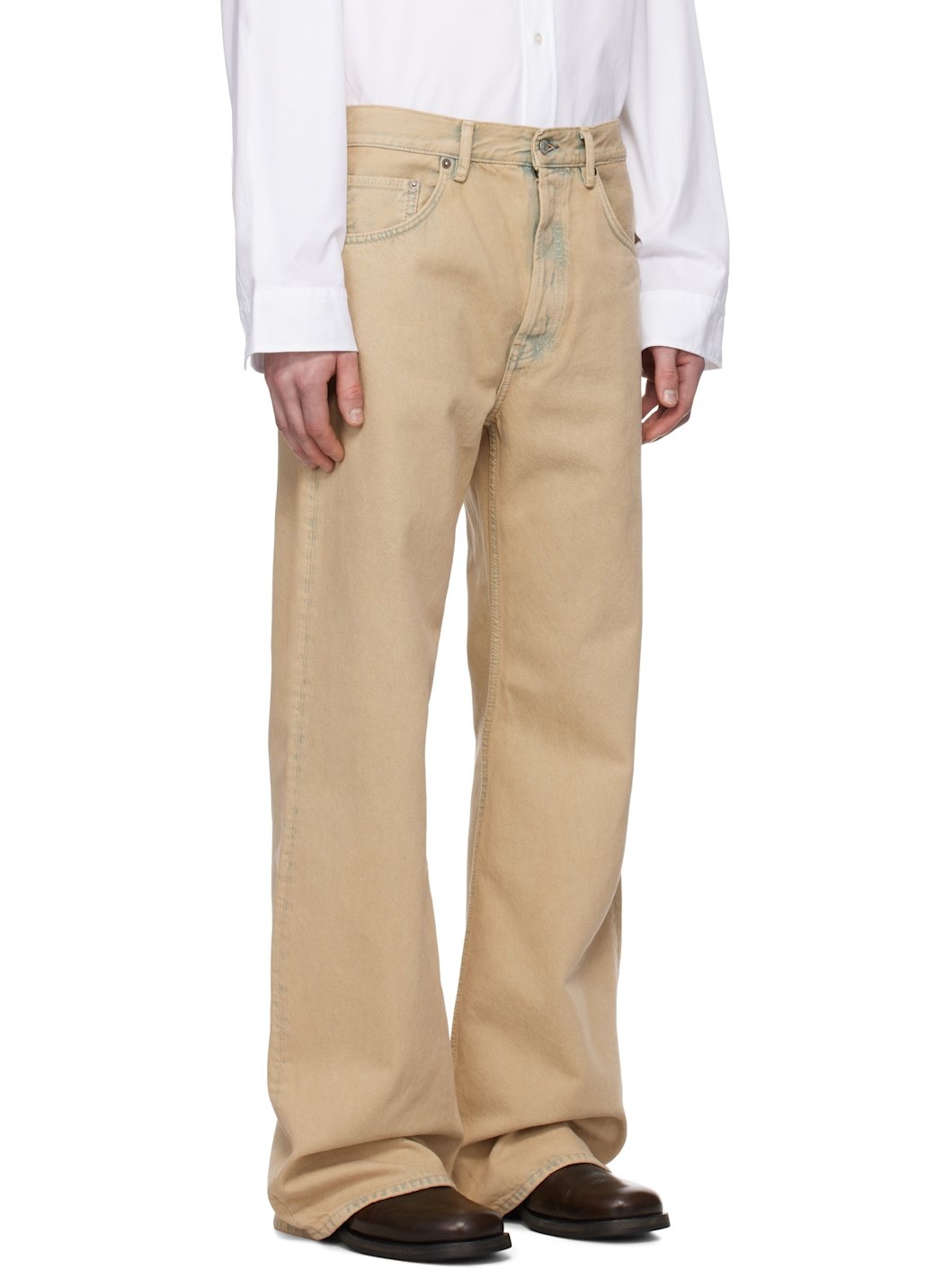 Beige Loose Fit 2021M Jeans - 2