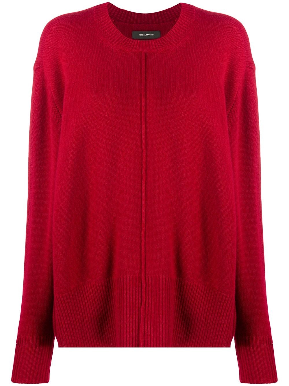 oversized crew-neck jumper - 1