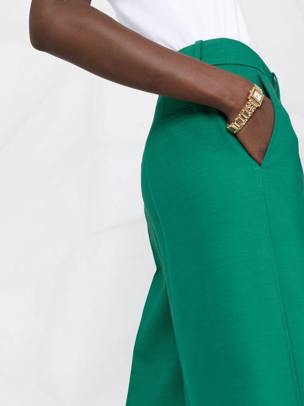 high-waist wide-leg trousers - 3