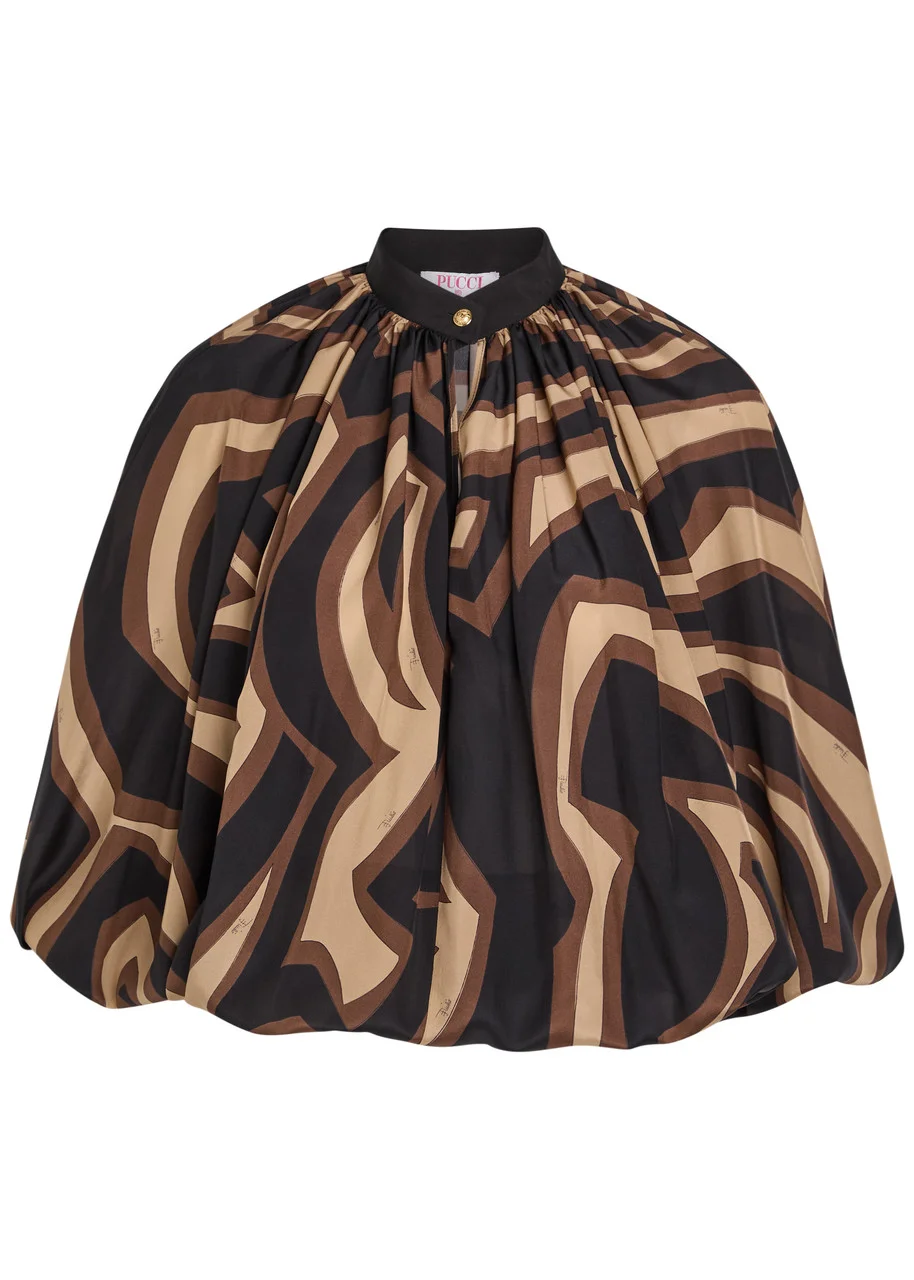 Pucci Printed Silk Blouse - 1