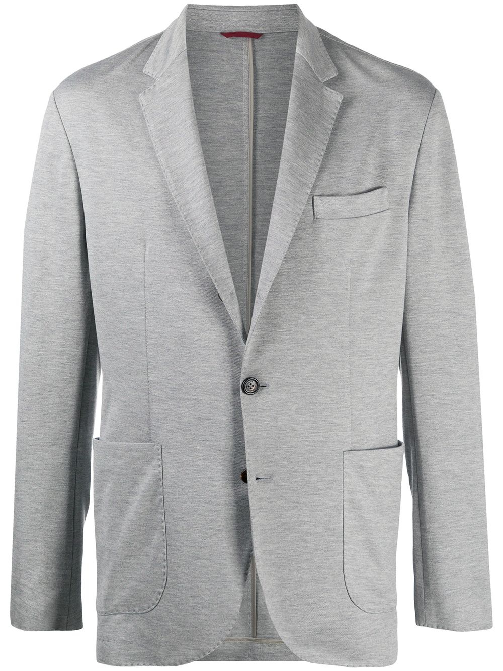 relaxed cotton blazer - 1