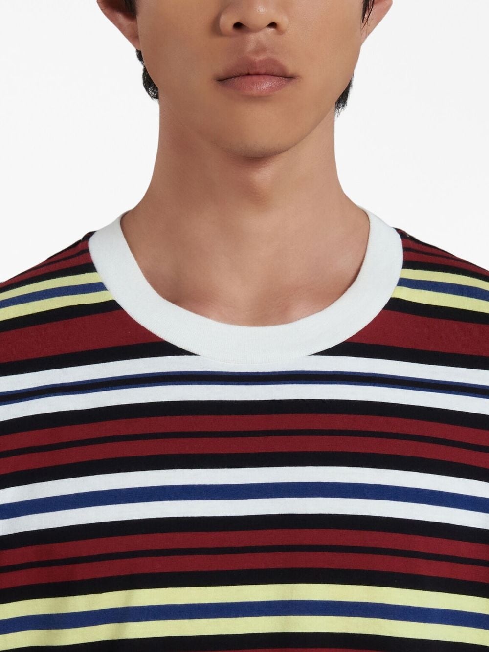 stripe-print cotton T-shirt - 5