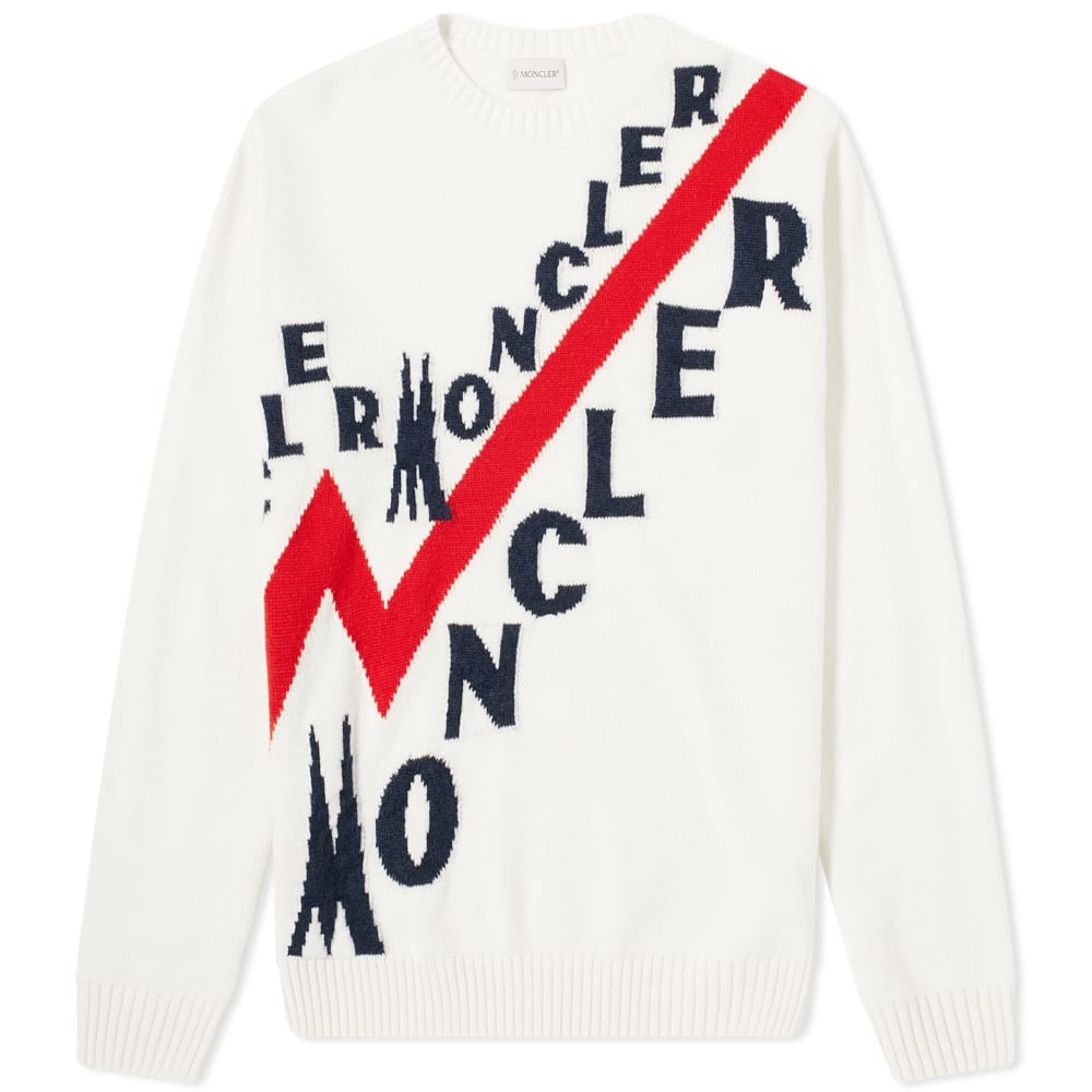 Moncler Logo Instarsia Crew Knit - 1