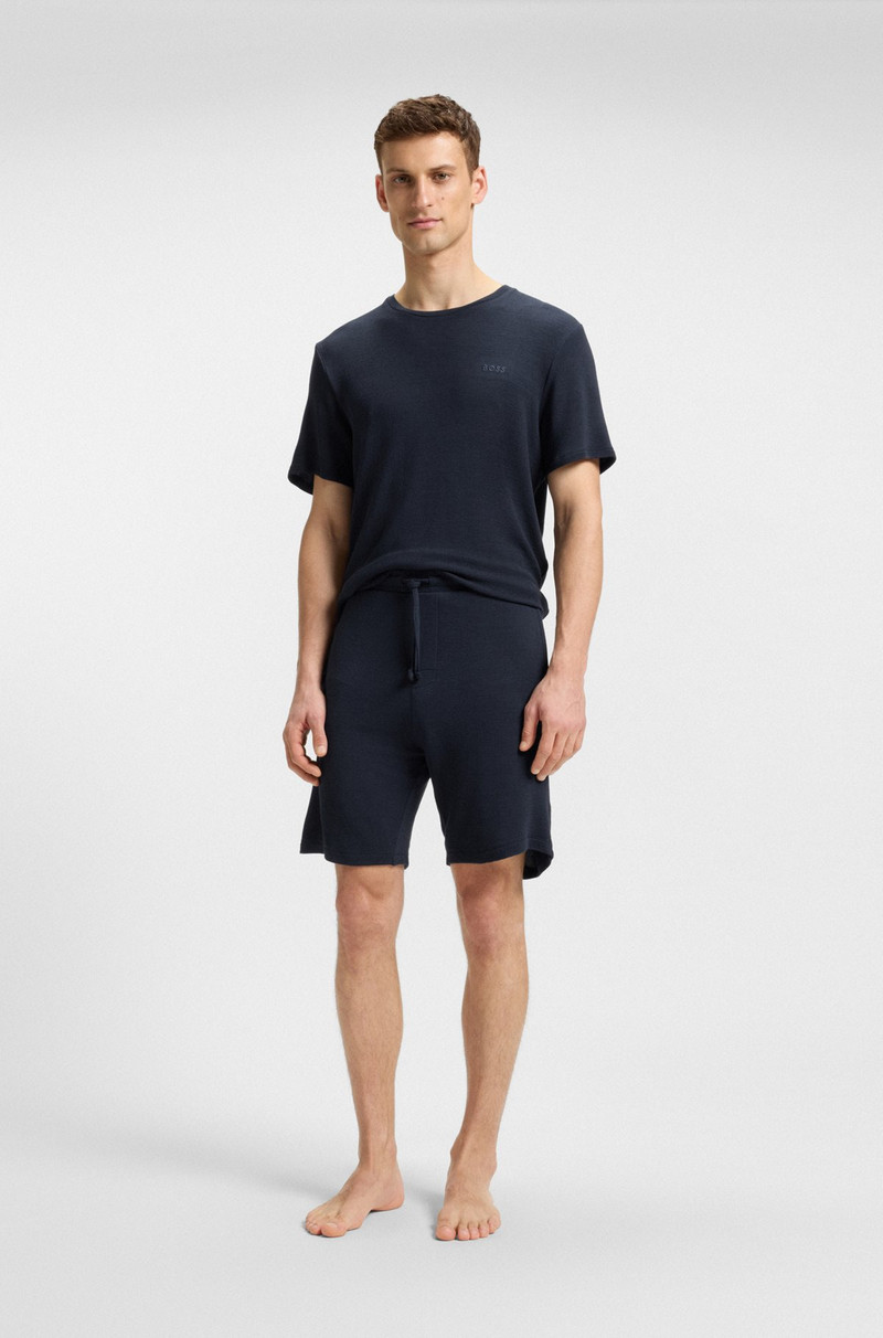 BOSS STRETCH-JERSEY PAJAMA SHORTS WITH EMBROIDERED LOGO outlook