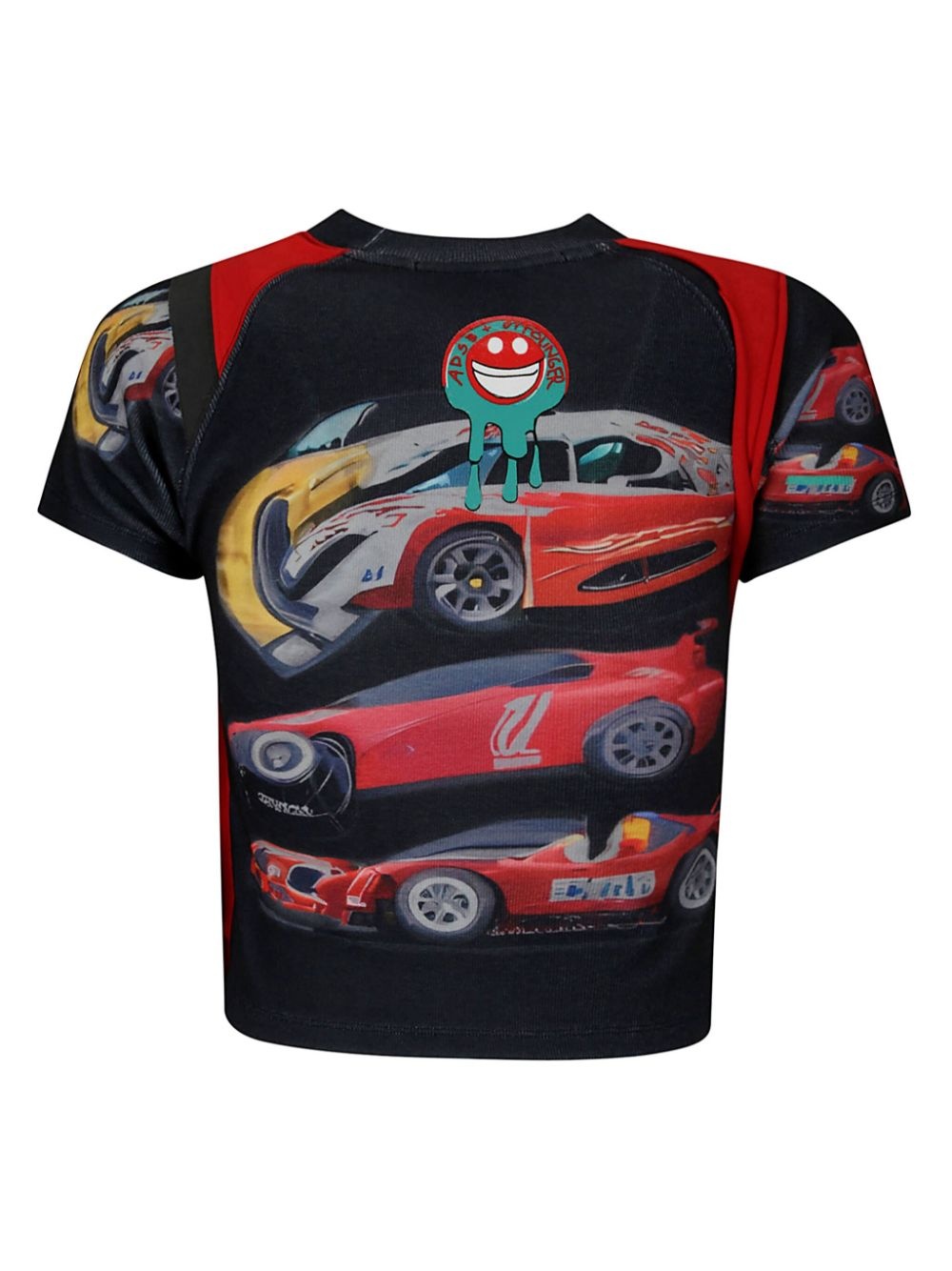 x ADSB car print cropped T-shirt - 2