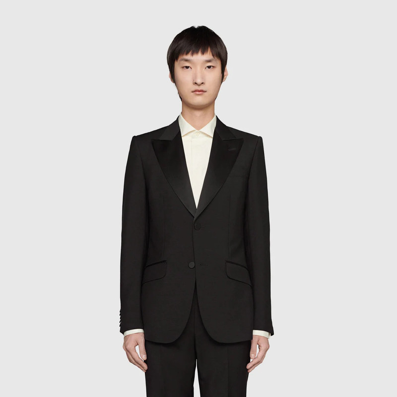 Fitted mohair wool tuxedo 3
