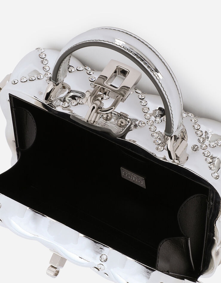 Resin Dolce Box bag with rhinestones - 5