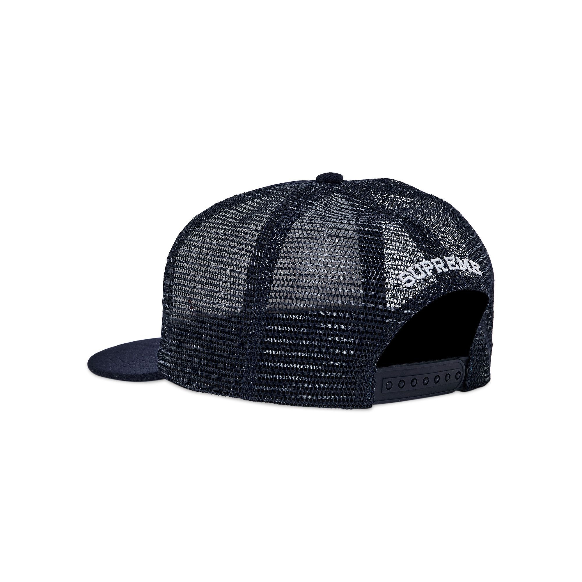 Supreme Authorized Mesh Back 5-Panel 'Navy' - 3