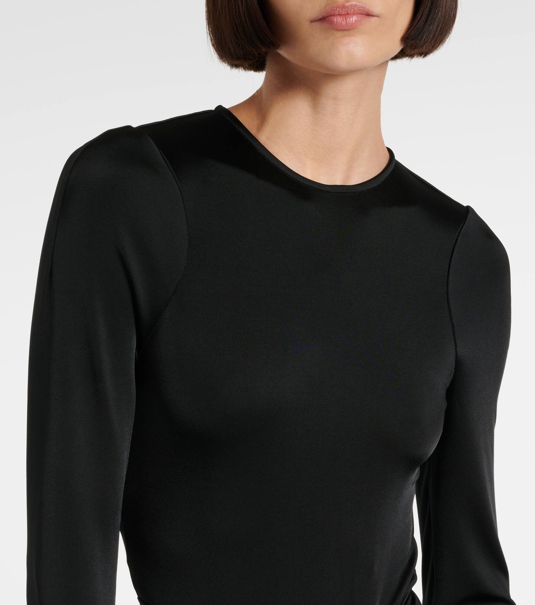Gathered midi dress - 4
