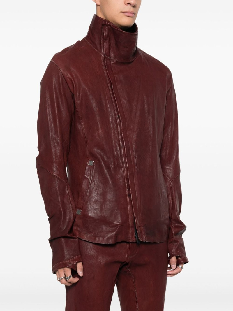 Dorsal crinkled leather jacket 3