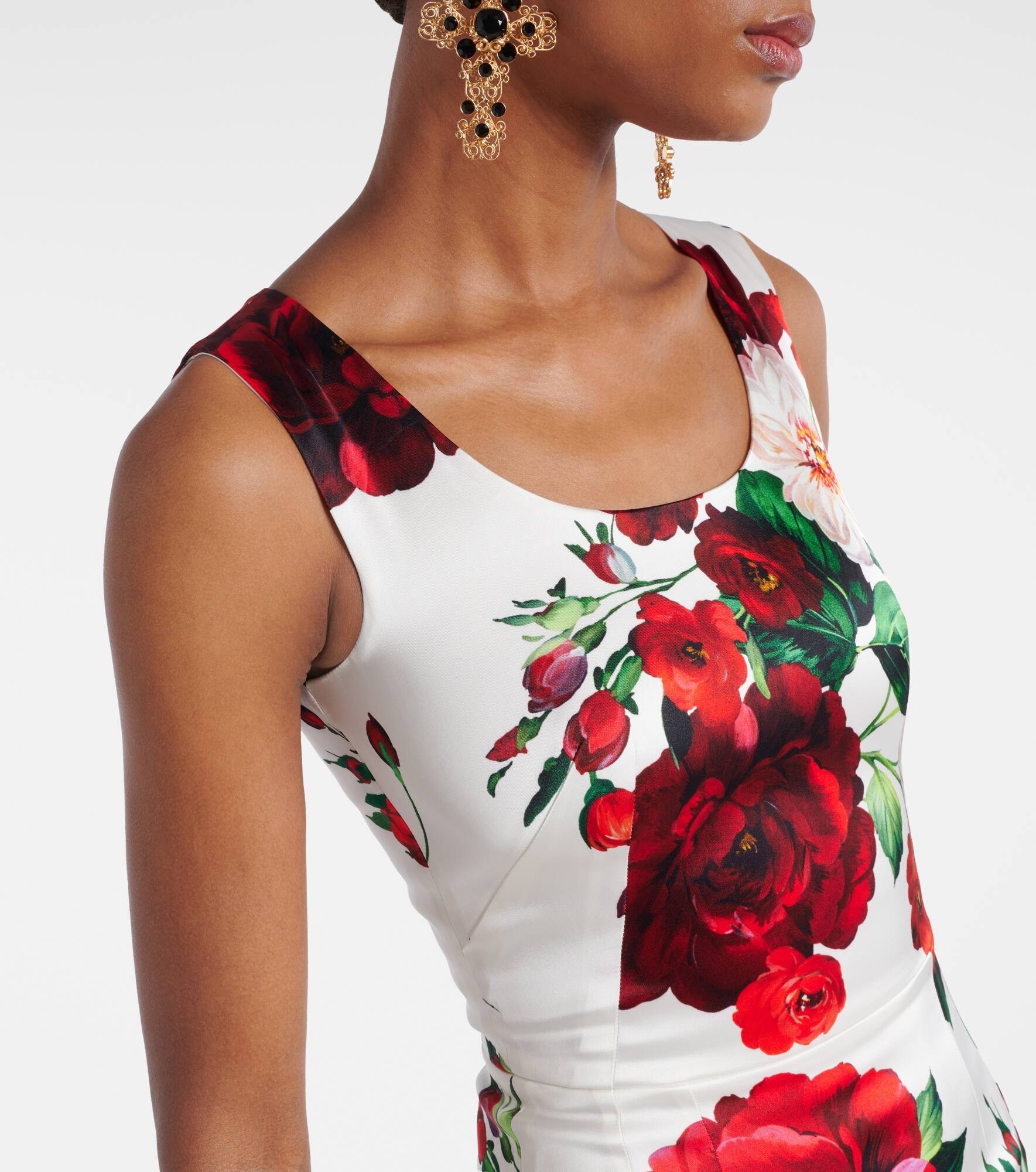 Floral midi dress - 4