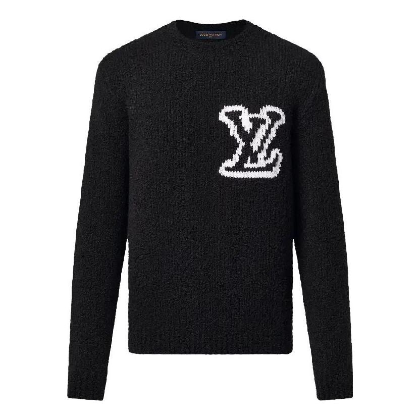 LOUIS VUITTON Wool Blend Crewneck Sweater 'Black' 1AF333 - 1