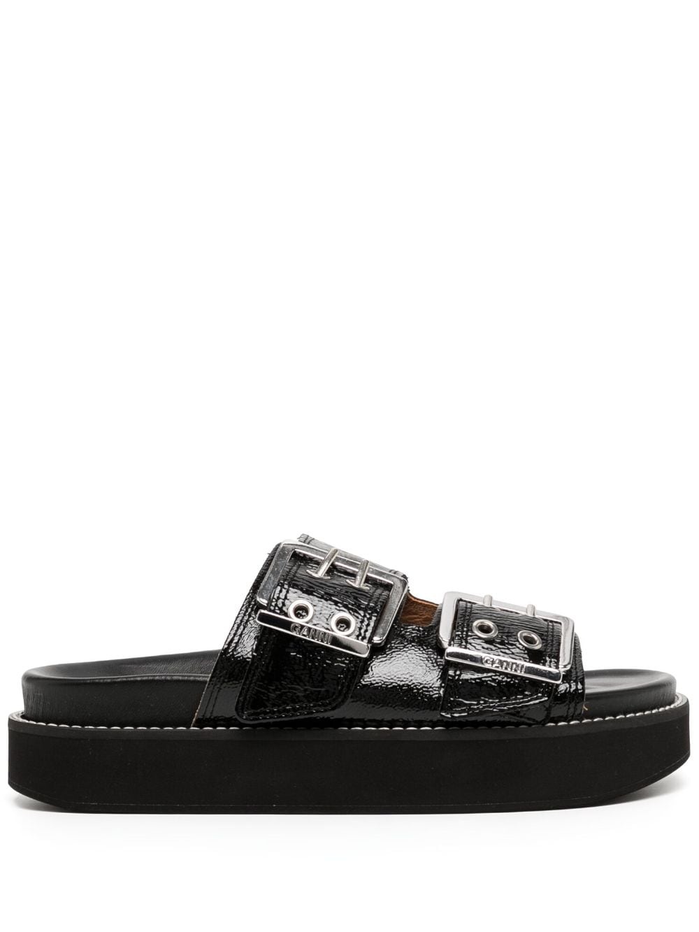 buckle-strap flatform sandals - 1