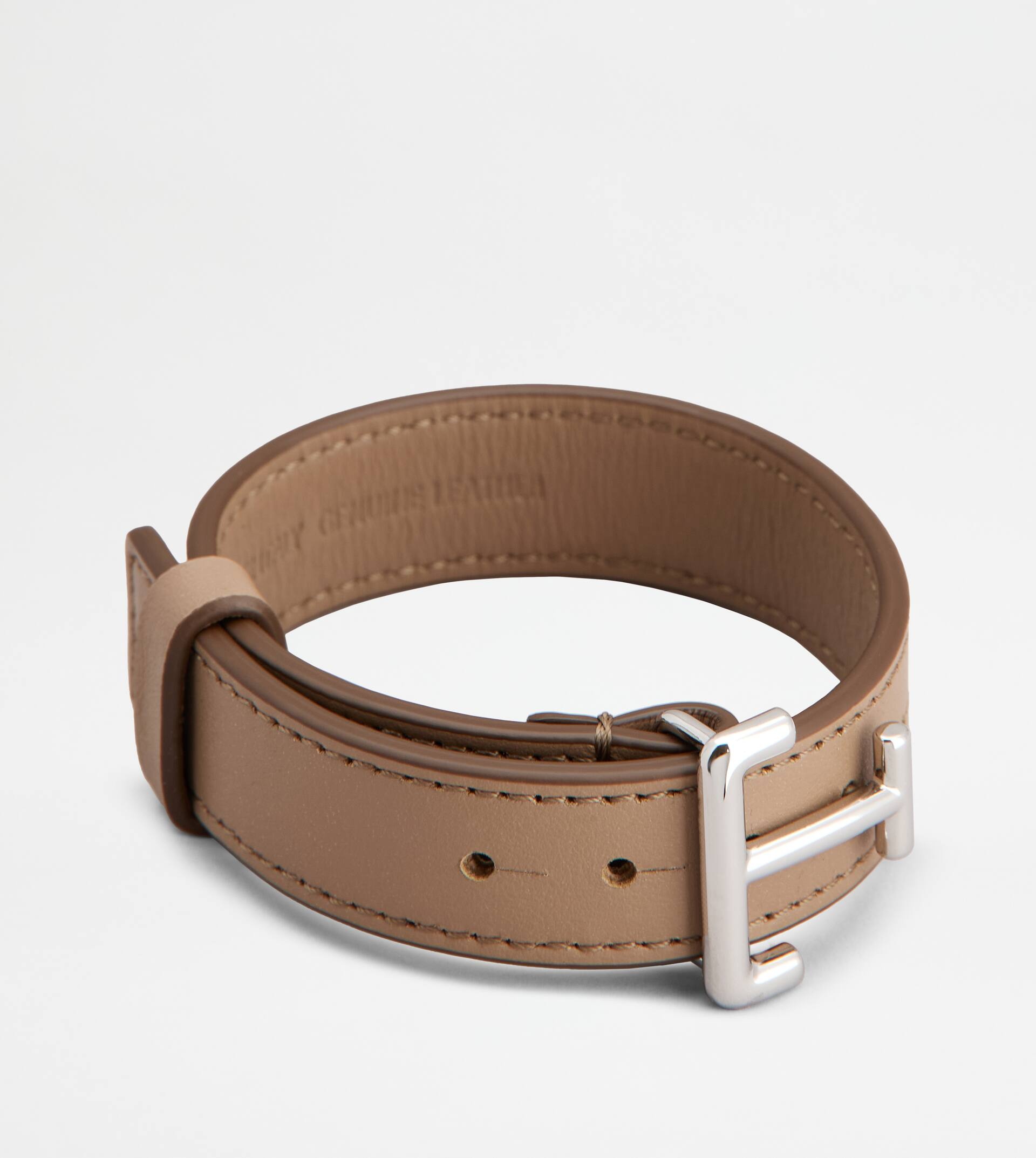 BRACELET IN LEATHER - BEIGE - 2