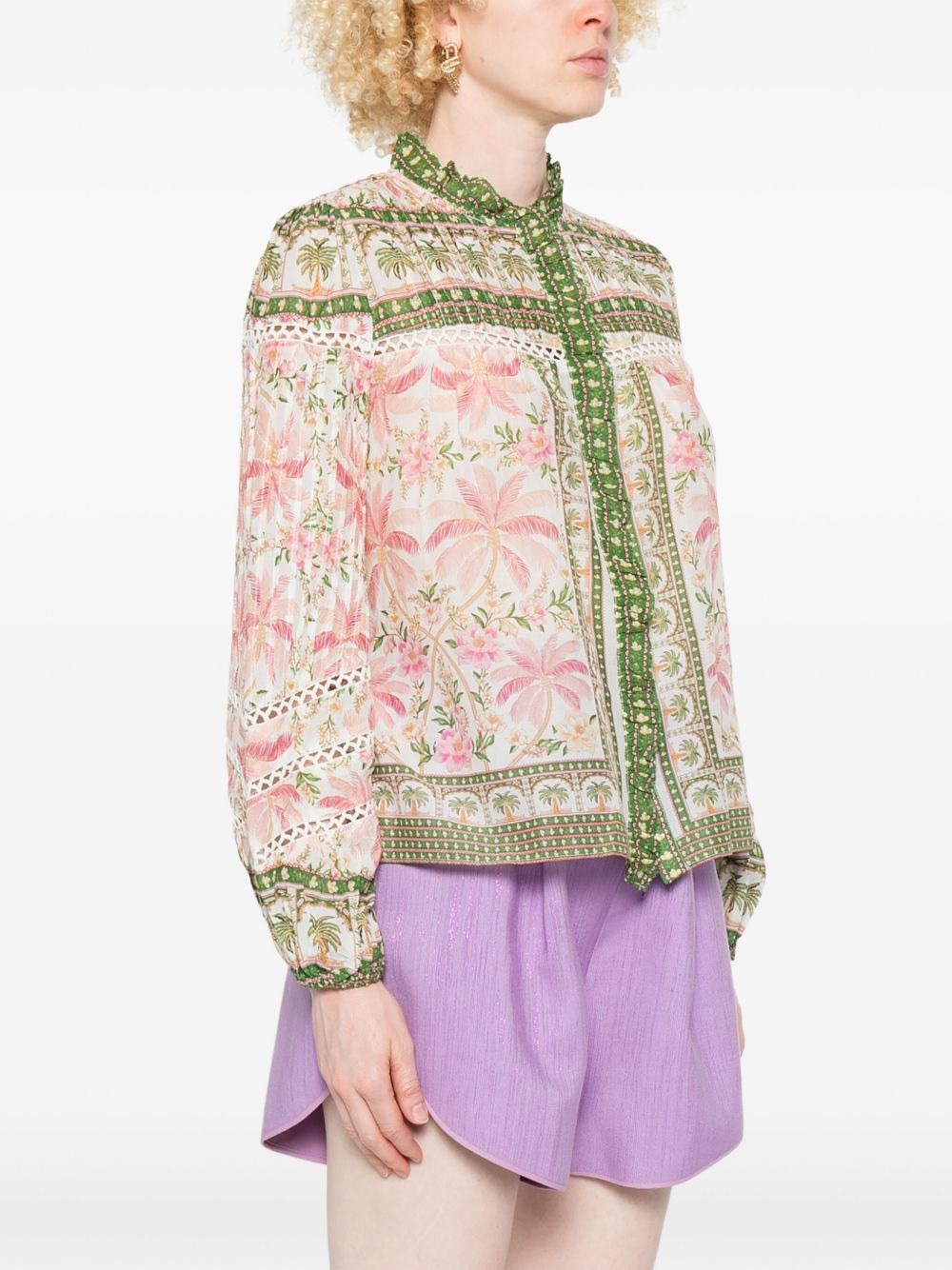 floral-print shirt - 3
