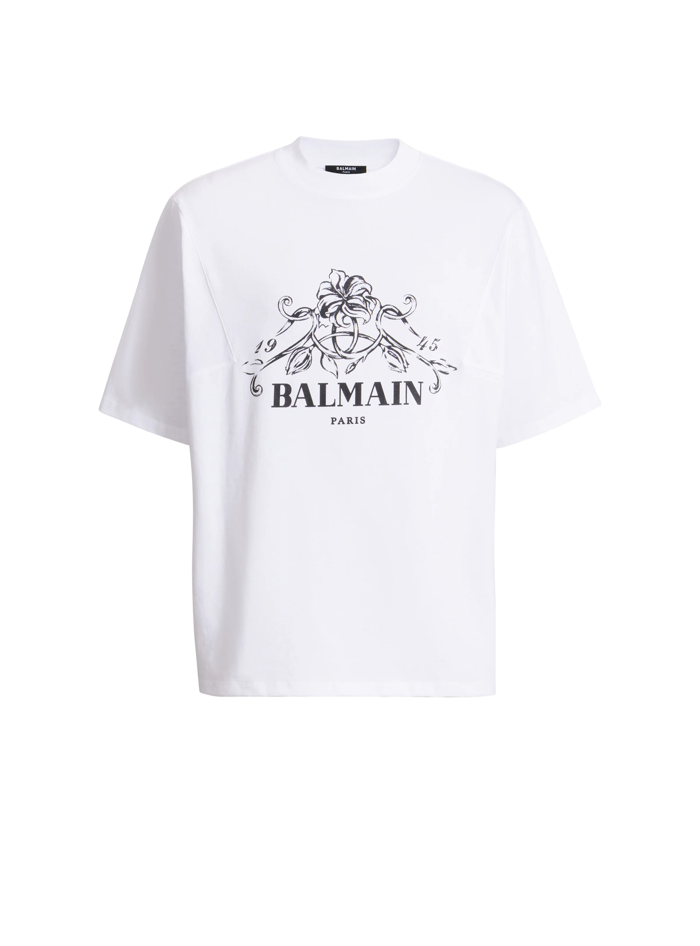 Printed Balmain Vine T-shirt - 1
