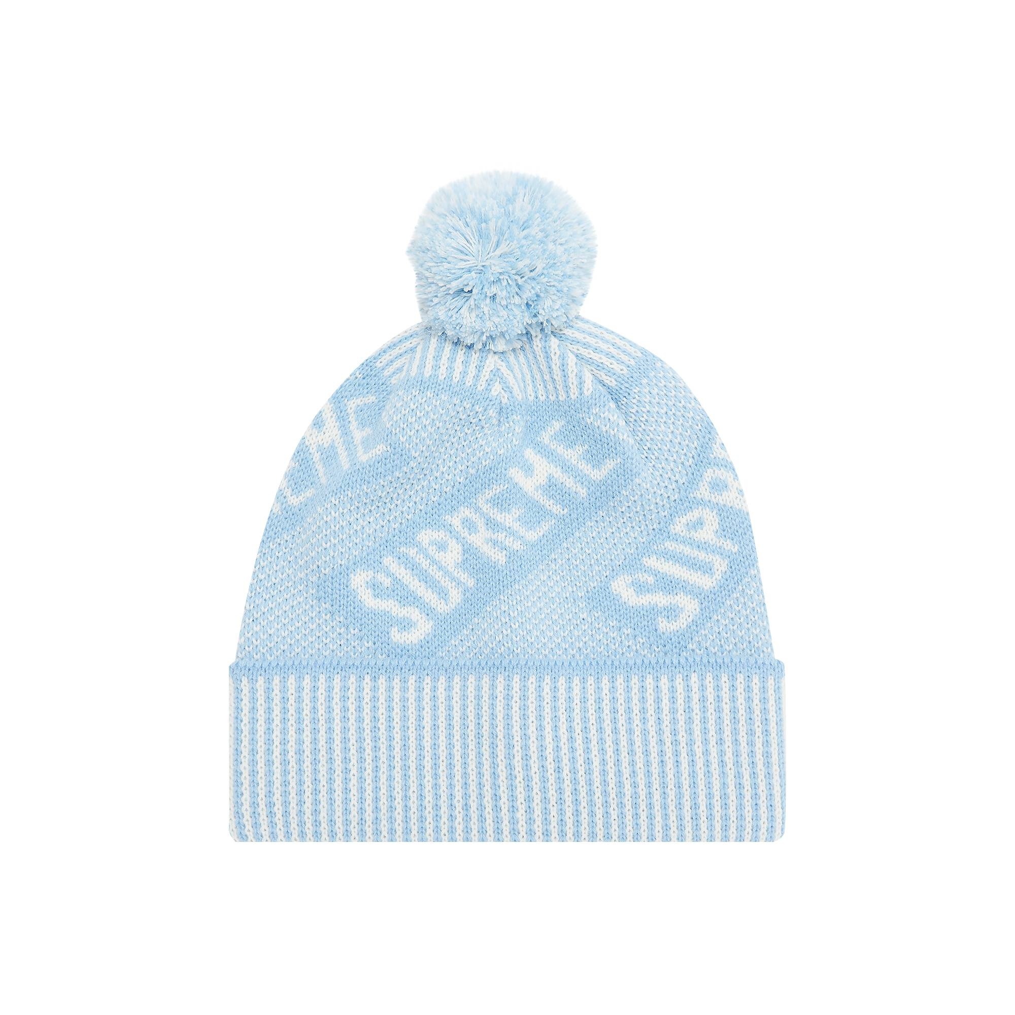 Supreme Banner Beanie 'Light Blue' - 1