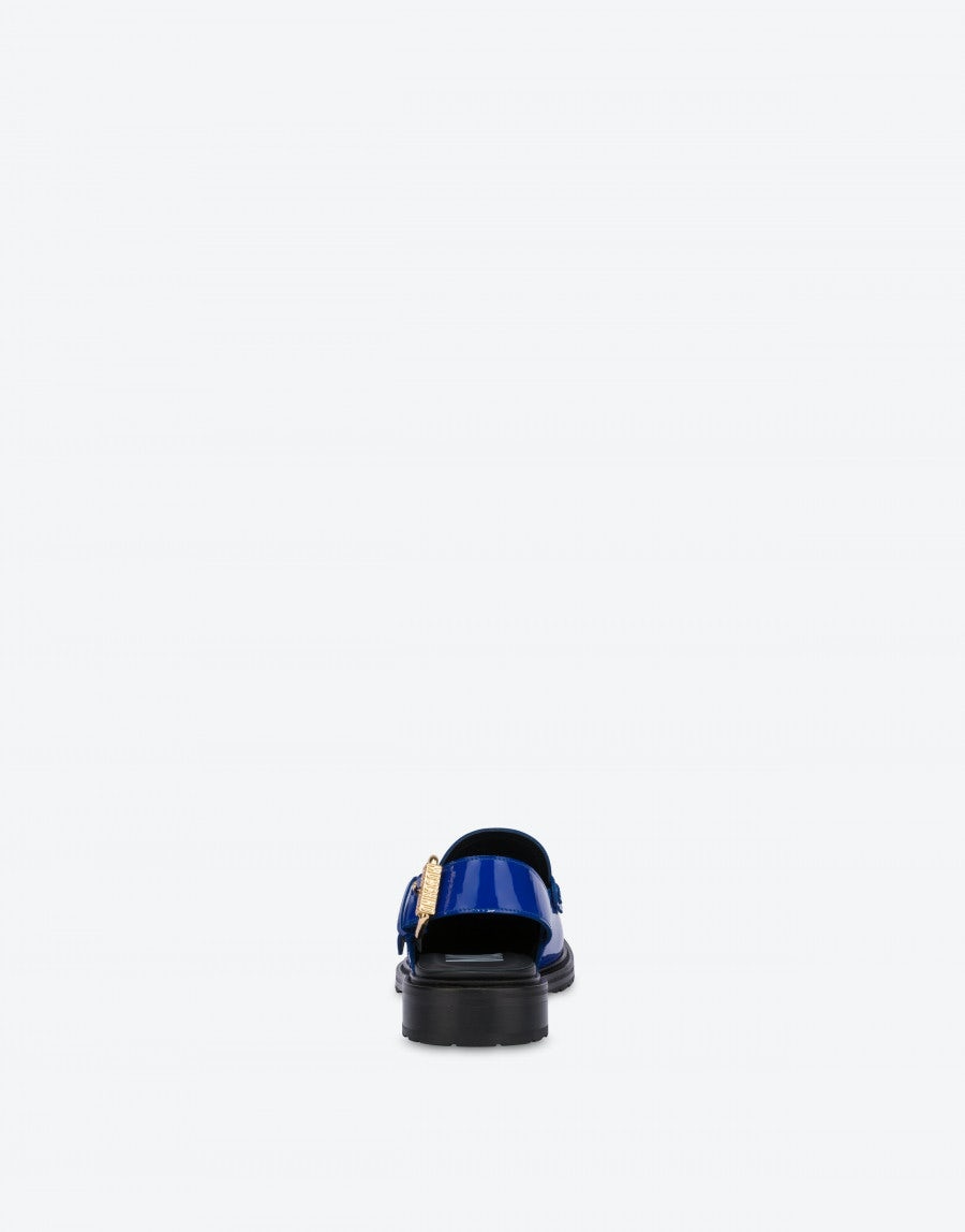 METAL CHAIN PATENT LEATHER LOAFERS - 3