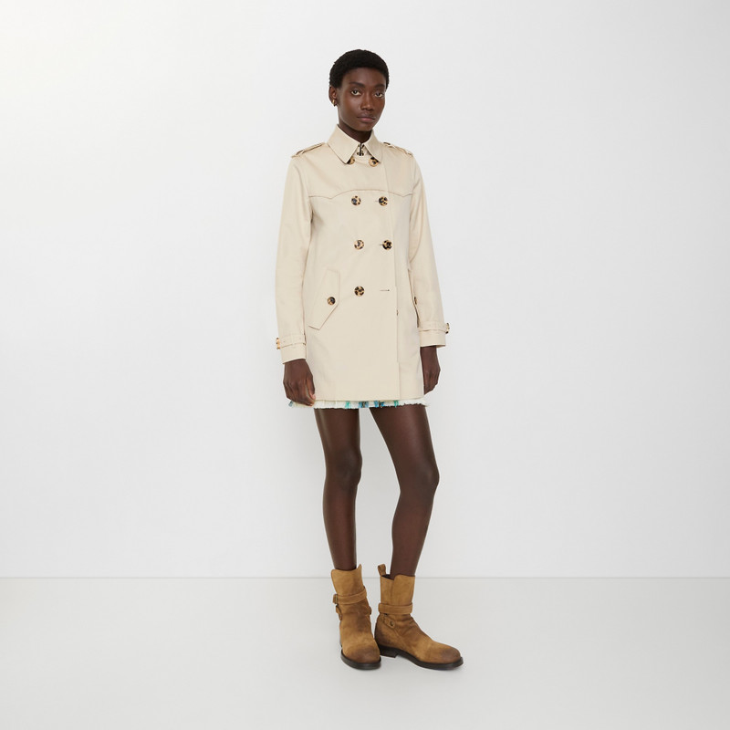Burberry Short Summerside Gabardine Trench Coat​ outlook