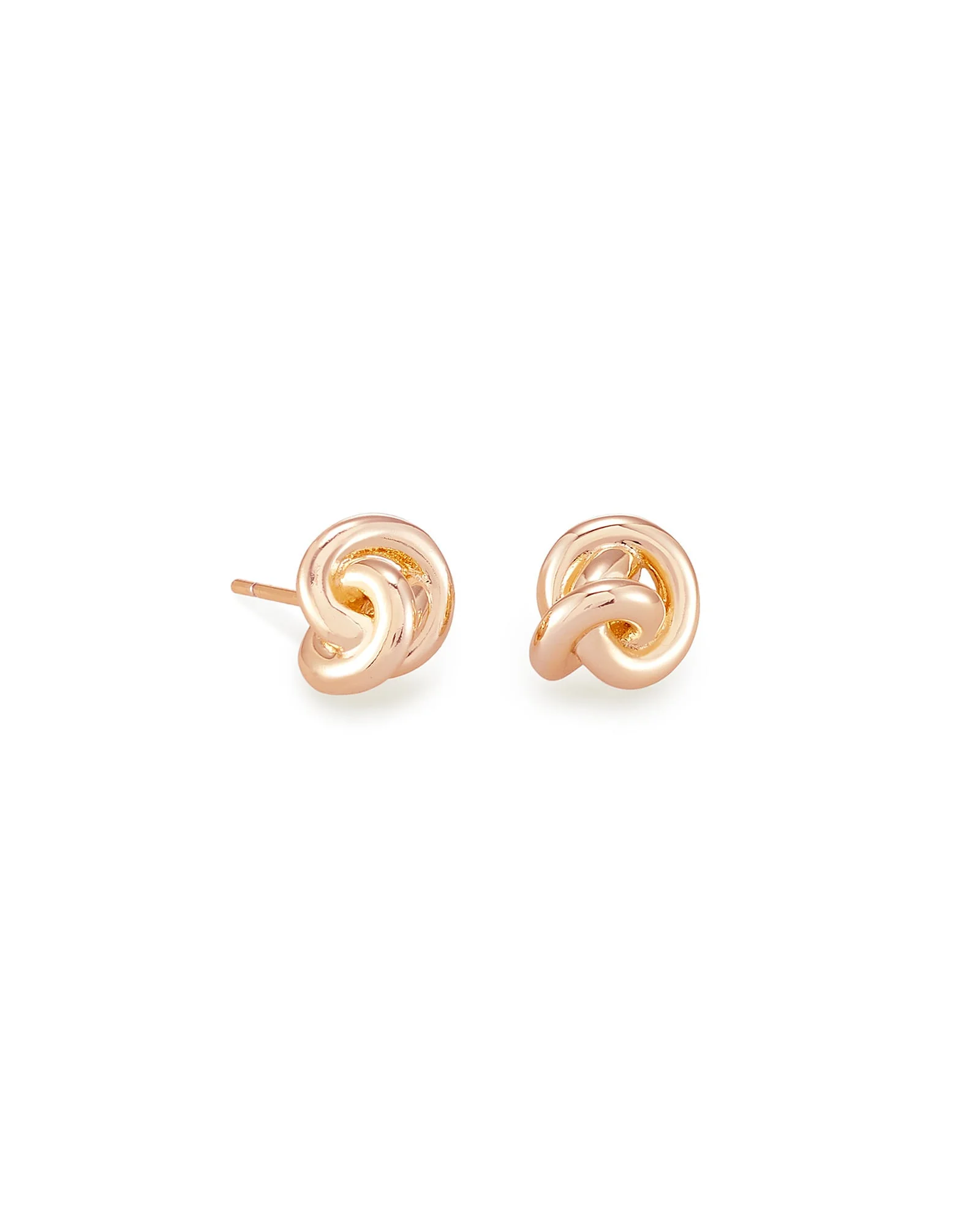 Presleigh Love Knot Stud Earrings in Rose Gold - 1