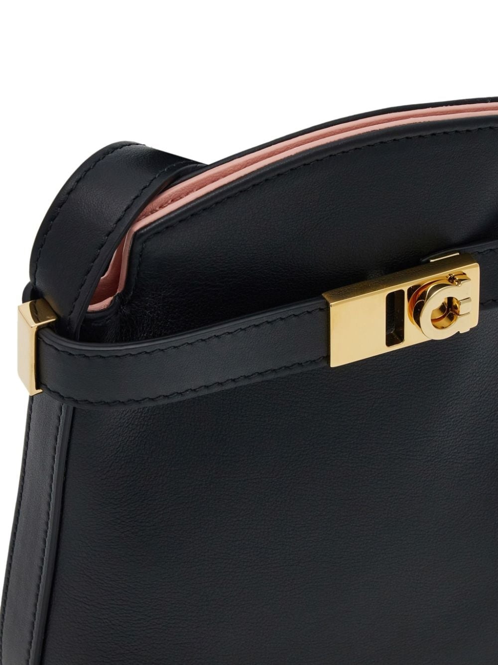 Hug Gancini-plaque leather phone holder - 5