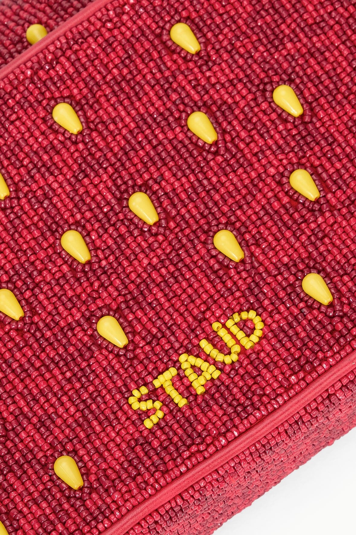 STAUD TOMMY BEADED BAG STRAWBERRY DREAM - 6